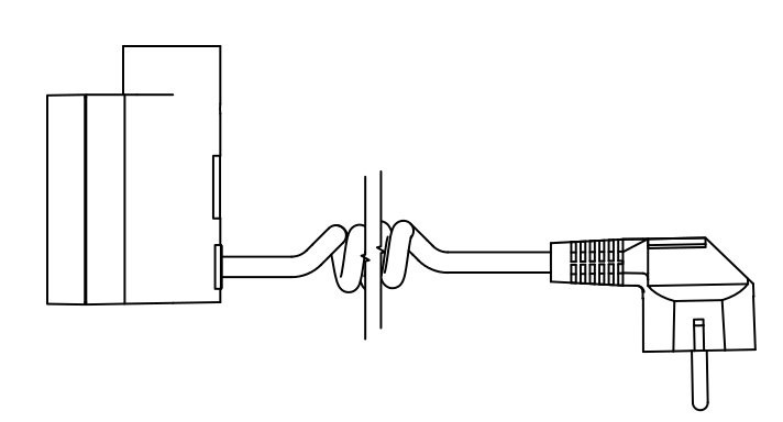 U - Kroucený kabel se zástrčkou