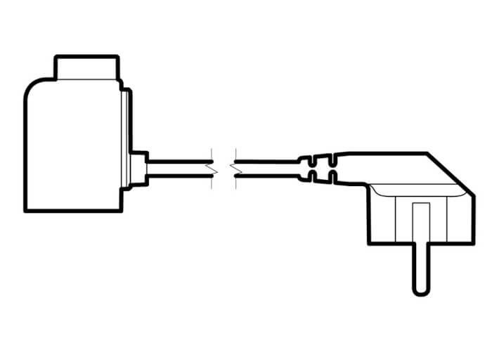 <p>W - rovný kabel se zástrčkou</p>
