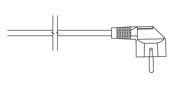 <p>W - rovný kabel se zástrčkou</p>
