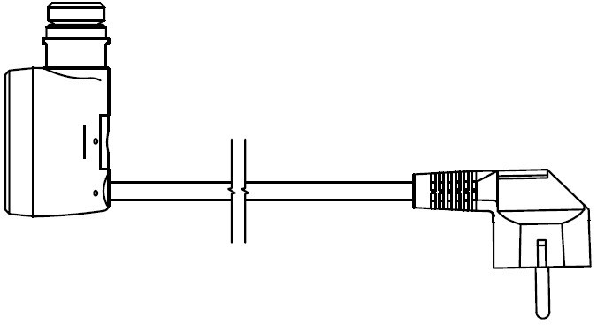 W - Přímý kabel se zástrčkou
